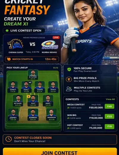 Fortunetiger (fortune tiger) fantasy cricket & matchday visual 3
